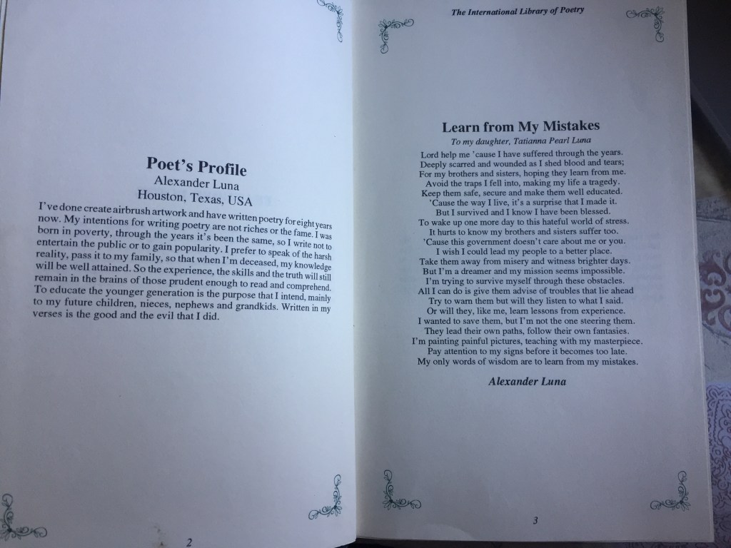 My Only Words of Wisdom (Learn From My Mistakes)&nbsp;Alex-AirLuna