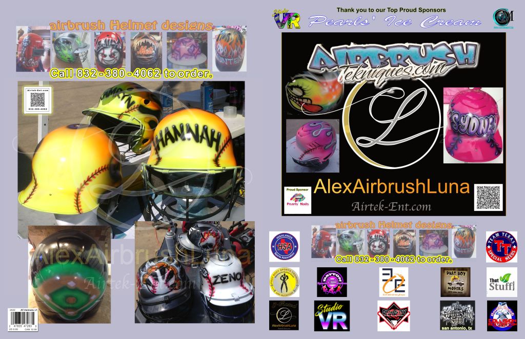 Softball Helmet Designs #alexairbrushluna